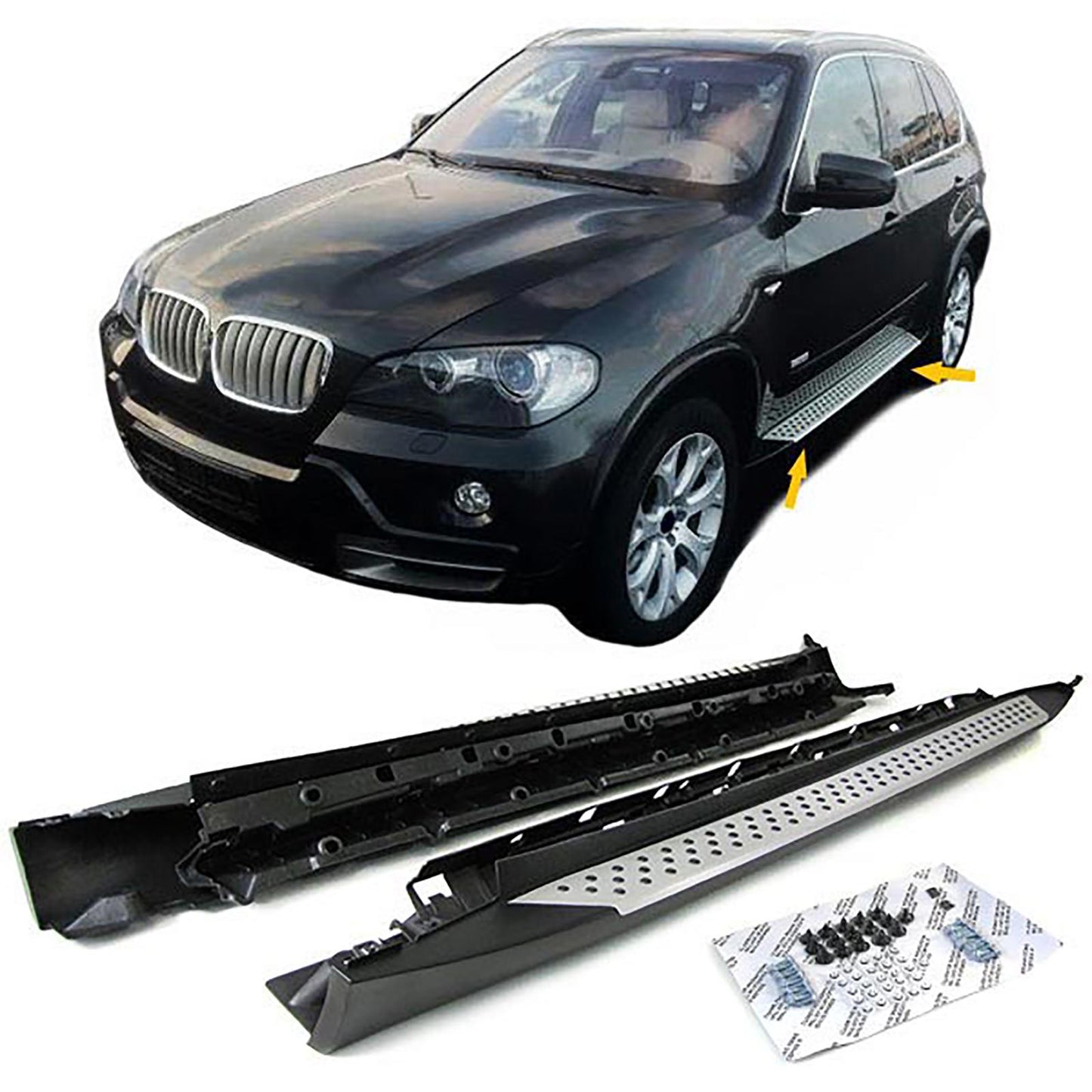 BMW X5 E70 06-13 edane in alluminio stile OE