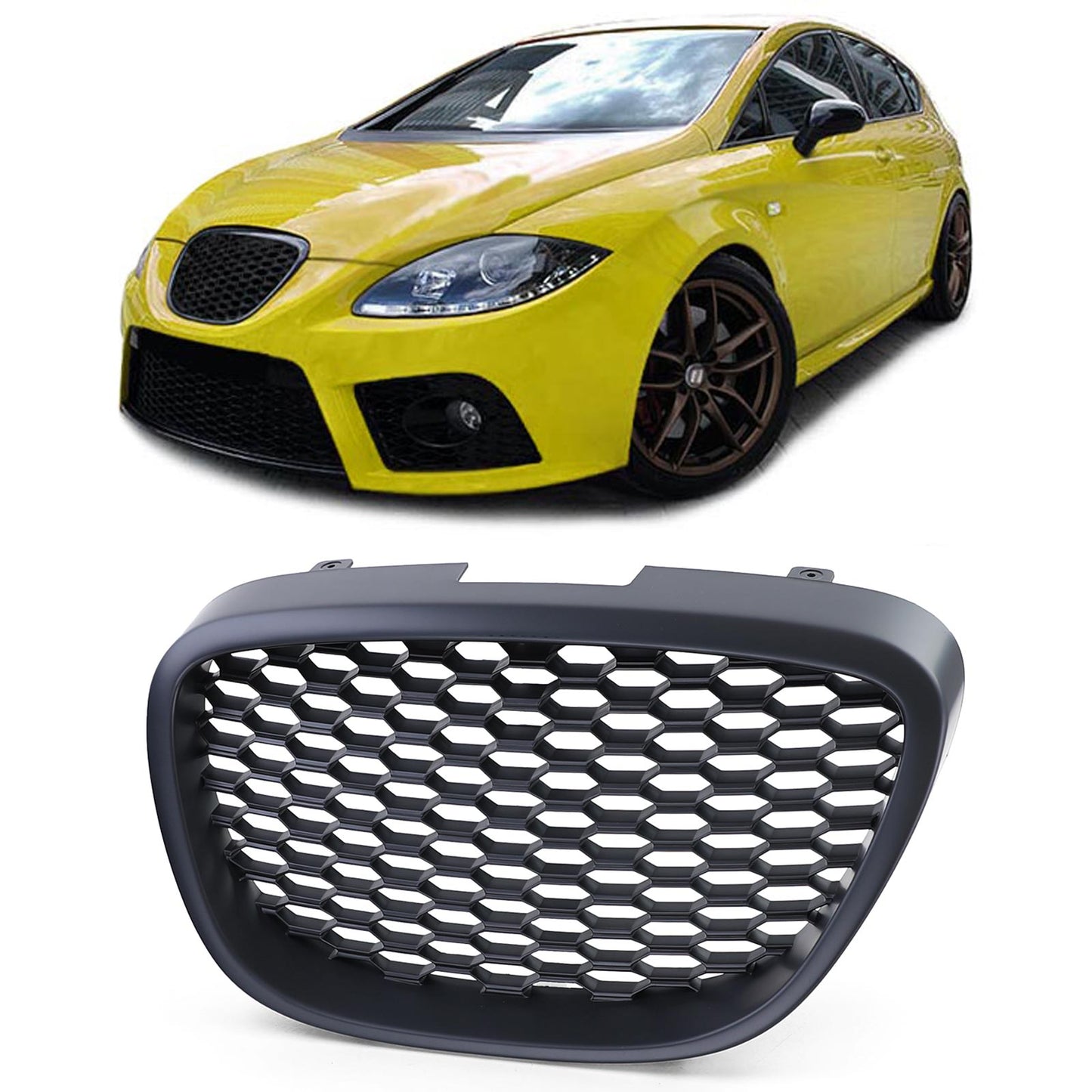 Seat Altea Toledo 5P Leon 1P 04-09 Griglia radiatore griglia a nido d'ape RS