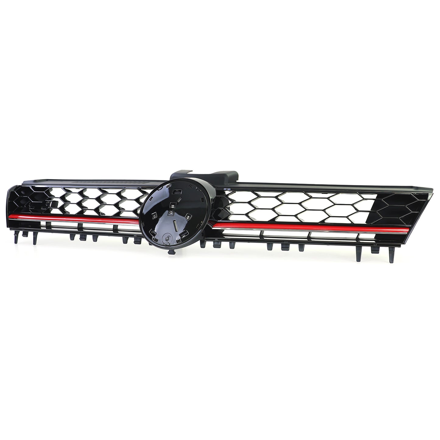 VW Golf 7 12-16 Griglia sportiva con nido d'ape nero lucido