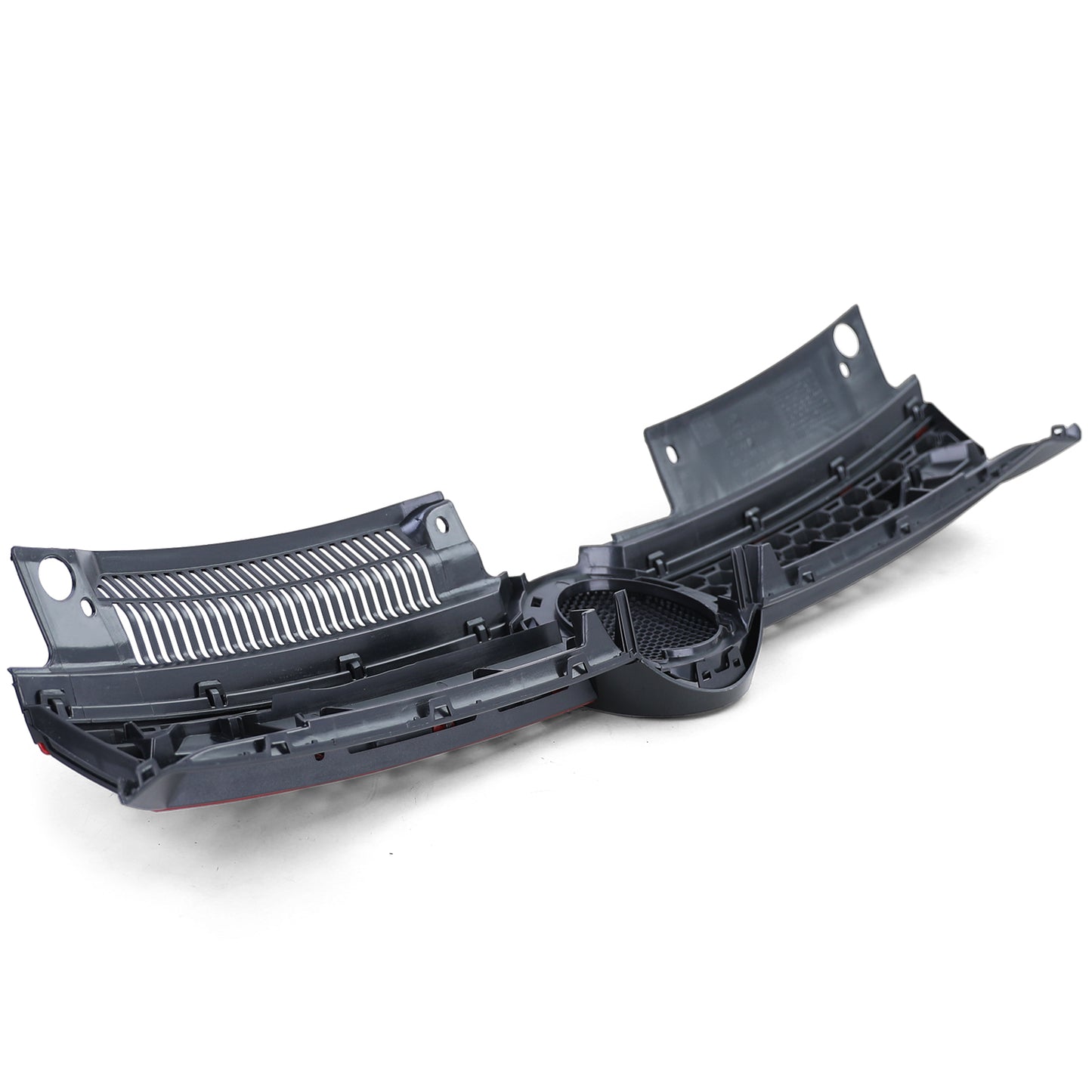 VW Golf 6 anche GTI 08-13 Griglia radiatore nera lucida con strisce rosse