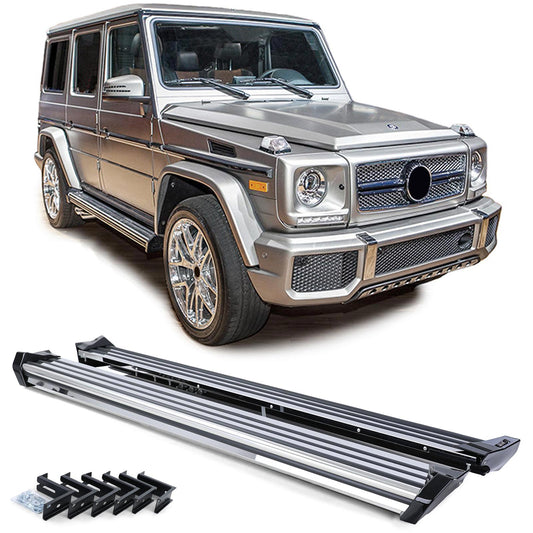 Mercedes classe G modello W463 89-15 Pedane in acciaio inox stile OE