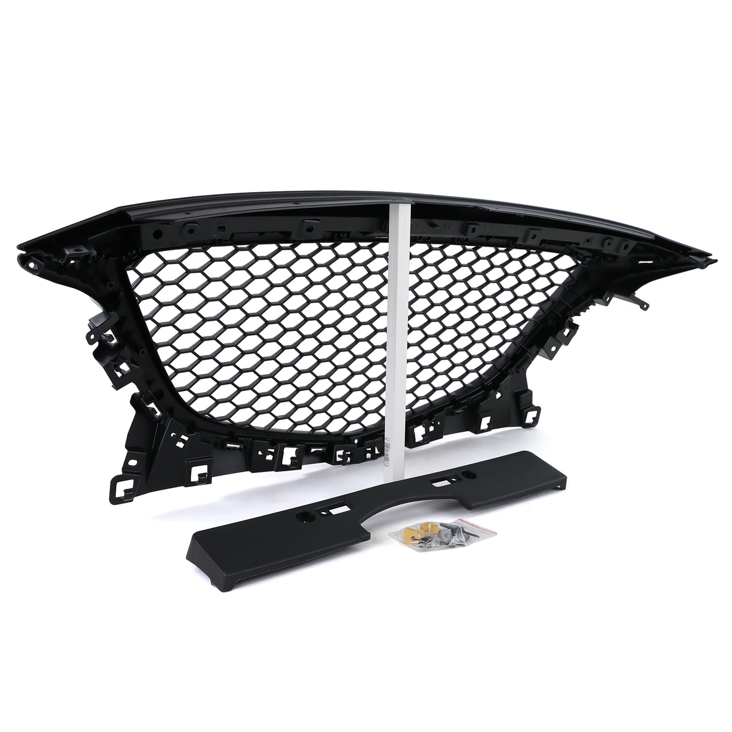 Mazda 3 BM 13-17 Griglia sportiva senza emblema in design a nido d'ape nero