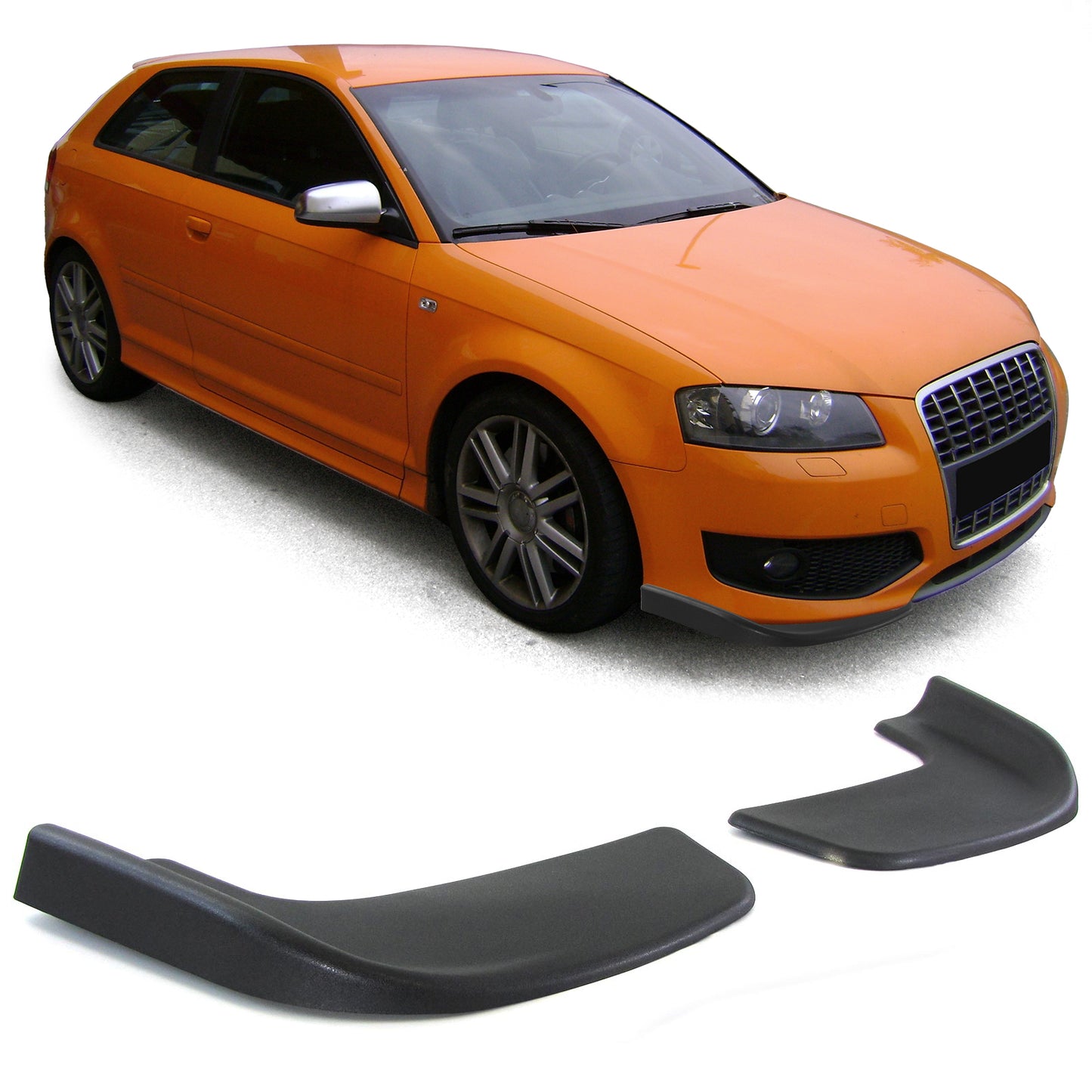 Spoiler anteriore Flaps Cup Wings piatto universale Black Performance 2