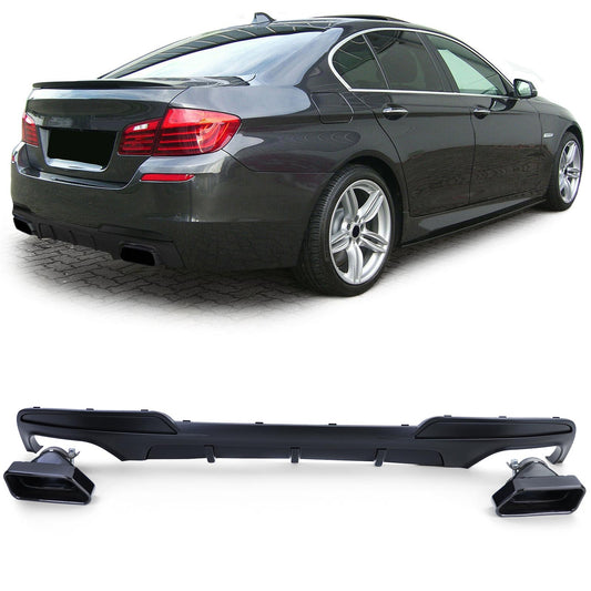 BMW F10 F11 535 Diffusore posteriore + terminali di scarico 550 Performance nero opaco