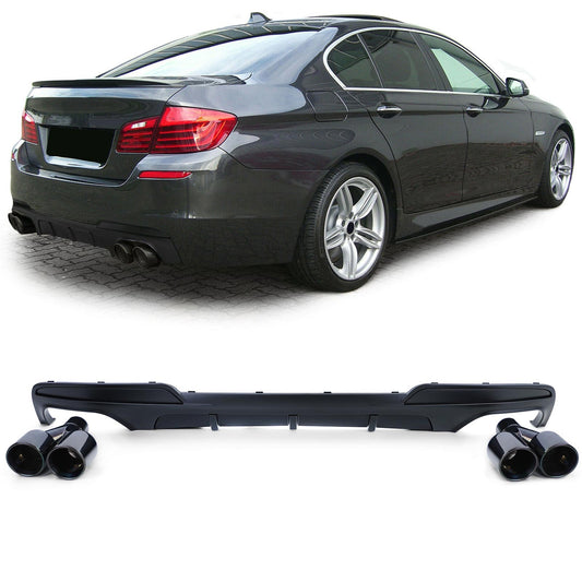 BMW F10 F11 535 Diffusore posteriore opaco + terminali di scarico LOOK M5