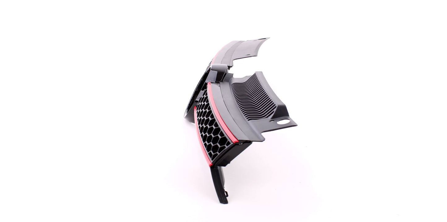 VW Golf 6 anche GTI 08-13 Griglia sportiva a nido d'ape nera rossa