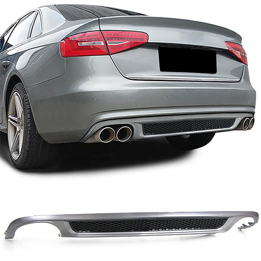 Audi A4 B8 Berlina Avant 07-11 Inserto diffusore posteriore sportivo con griglia