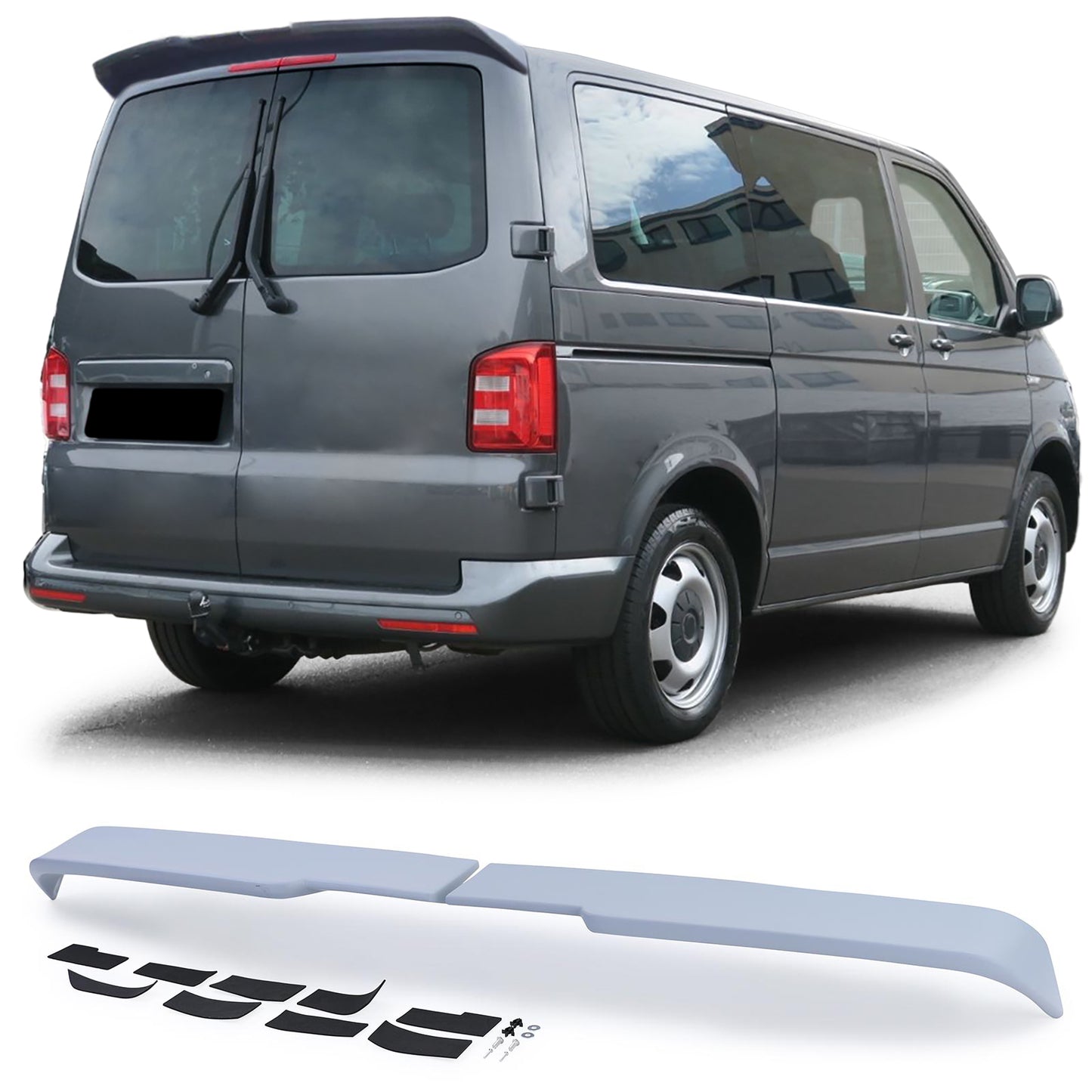 VW Bus T6 T6.1 con porte posteriori Spoiler posteriore sportivo per tetto