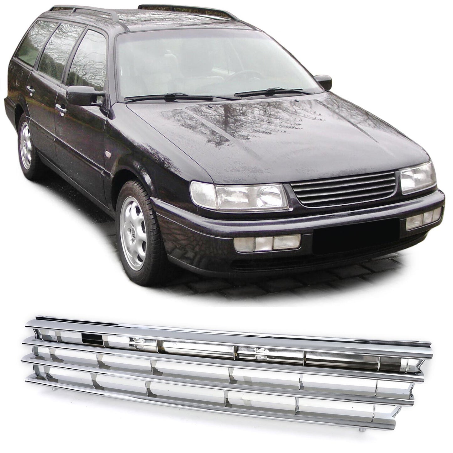 VW Passat 35i B4 93-97 Griglia senza emblema cromata