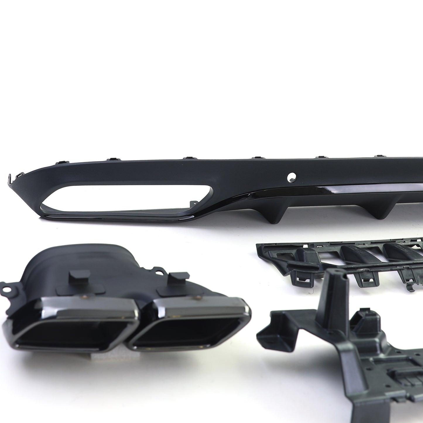 Mercedes C C205 Coupe 15-18 Diffusore posteriore sportivo con terminali di scarico