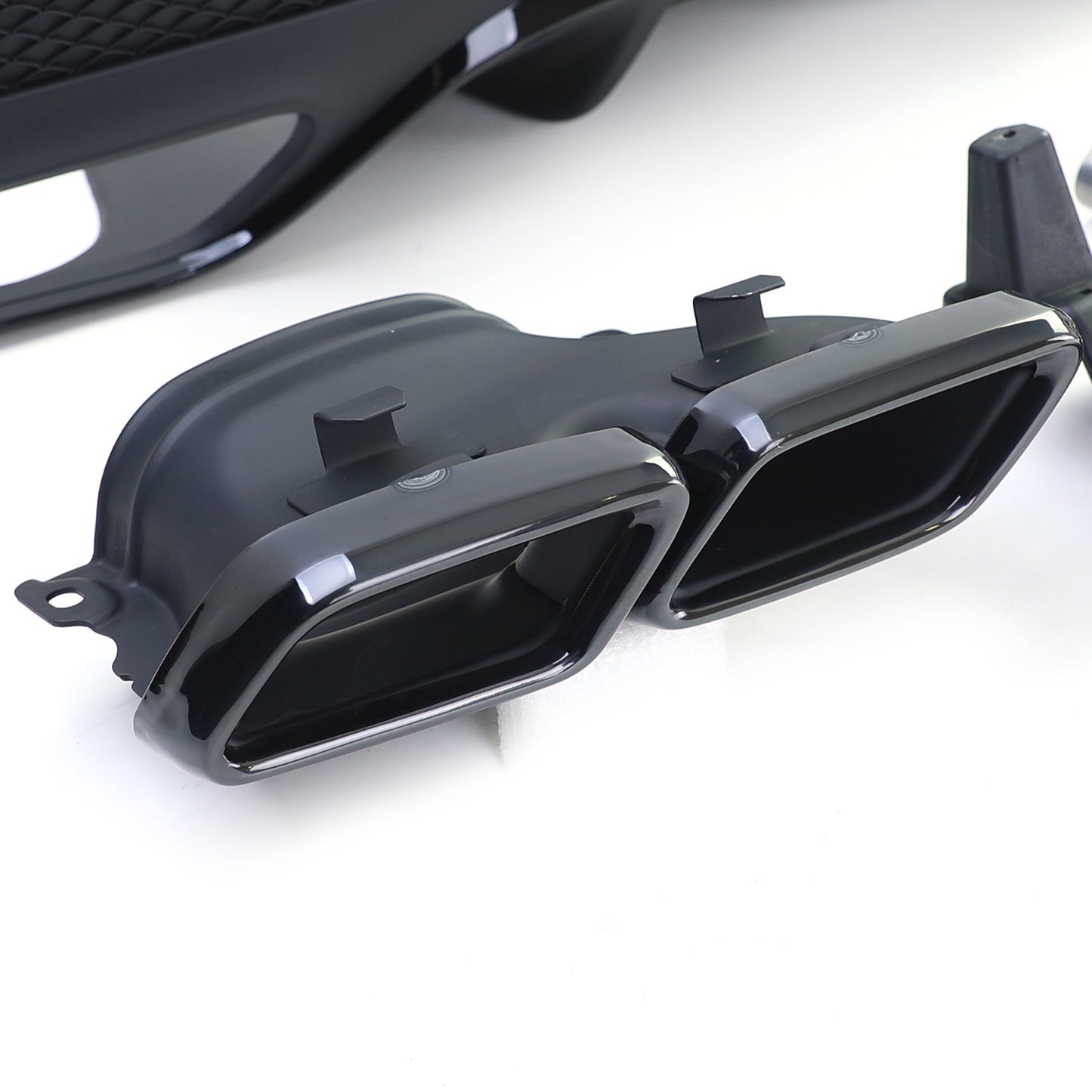 Mercedes GLE W166 15-18 Diffusore posteriore sportivo con doppi terminali neri