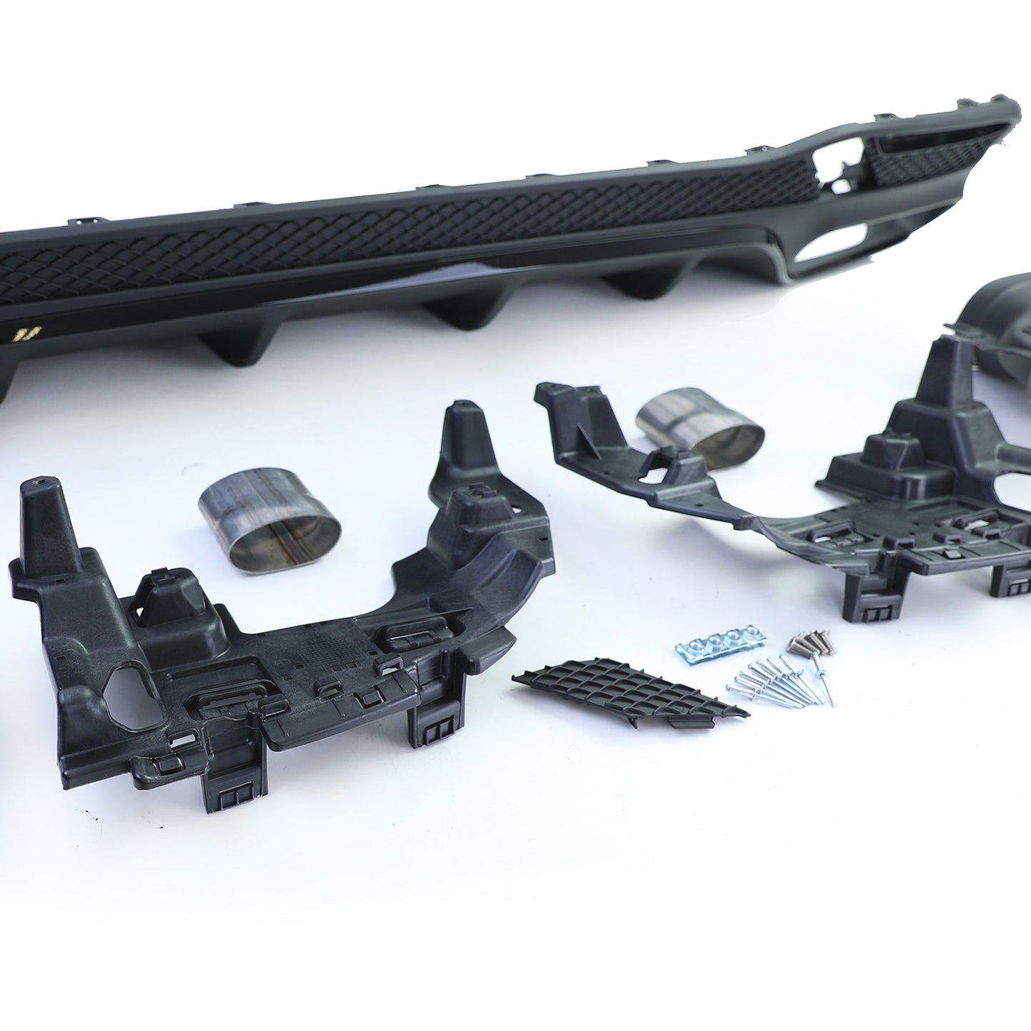 Mercedes GLE W166 15-18 Diffusore posteriore sportivo con doppi terminali neri