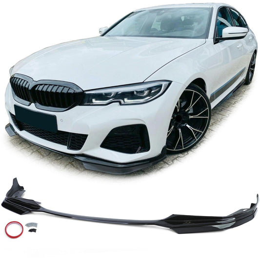 BMW Serie 3 G20 G21 dal 18 Spoiler anteriore labbro performance nero lucido