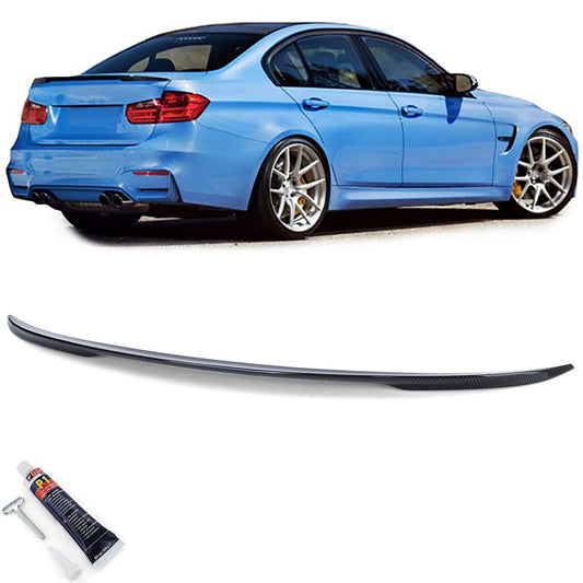 BMW Serie 3 F30 Berlina F80 M3 11-19 Spoiler posteriore sportivo effetto carbonio