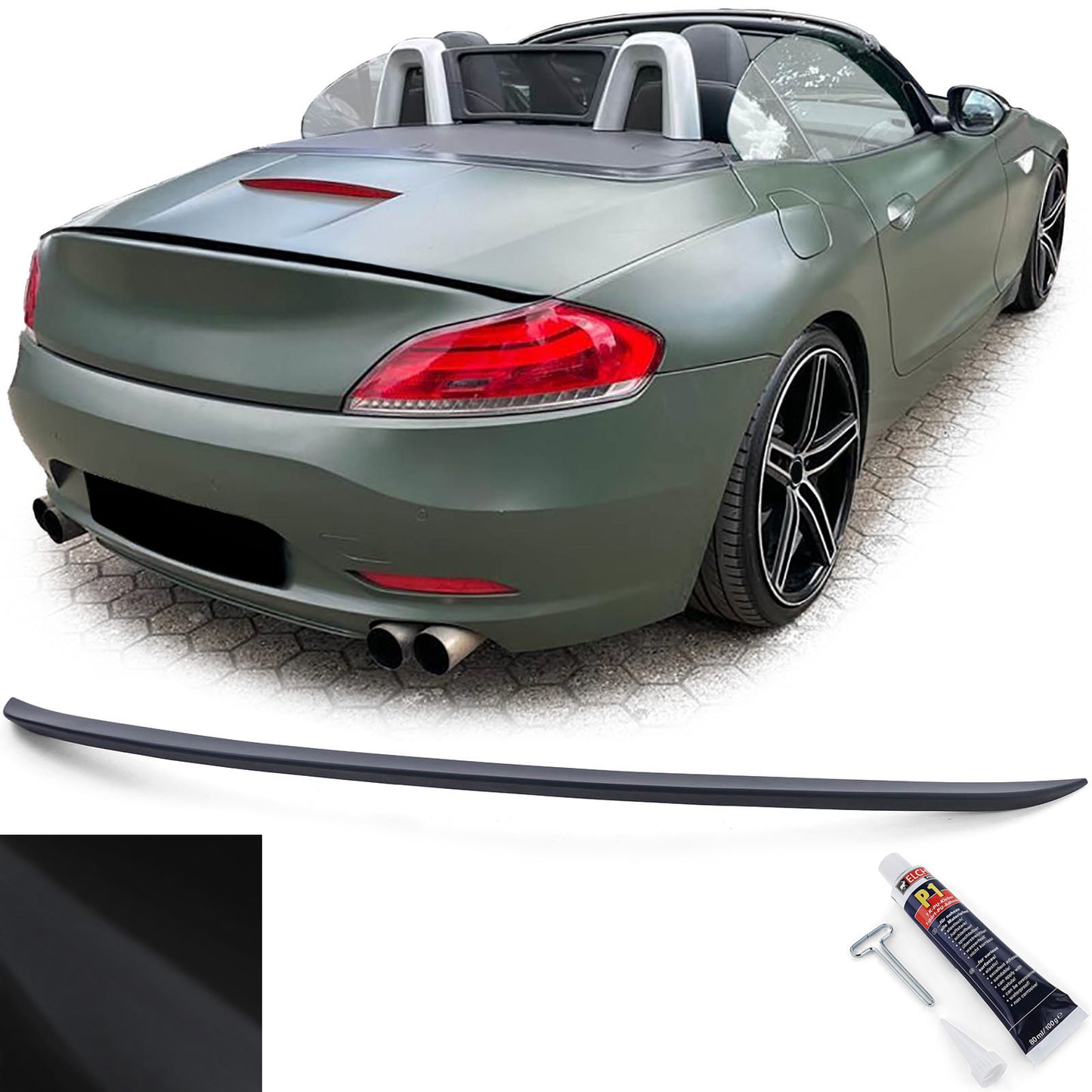 BMW Z4 E89 09-17 Labbro dello spoiler posteriore sportivo Performance nero opaco