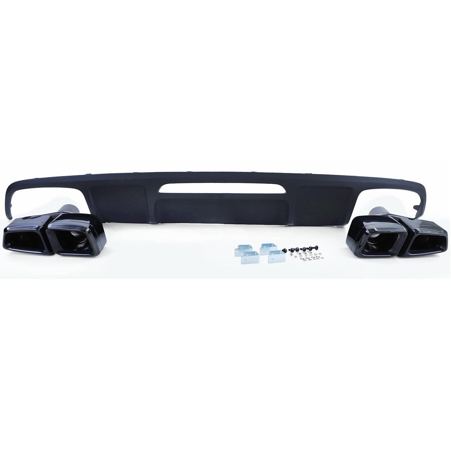 Mercedes CLS C218 11-18 Diffusore posteriore AMG 63 nero opaco + Terminali