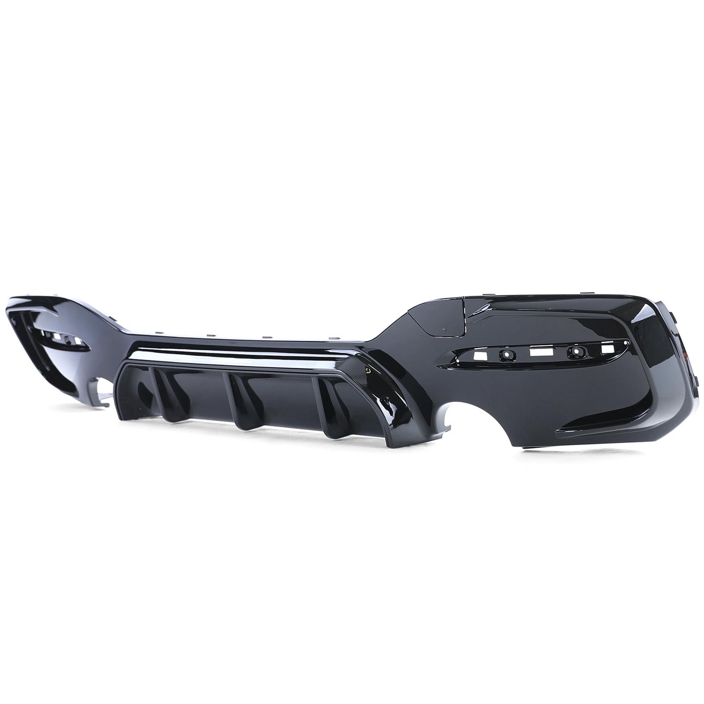 BMW Serie 1 F20 F21 15-19 LCI M135 M140 Diffusore posteriore sportivo nero lucido