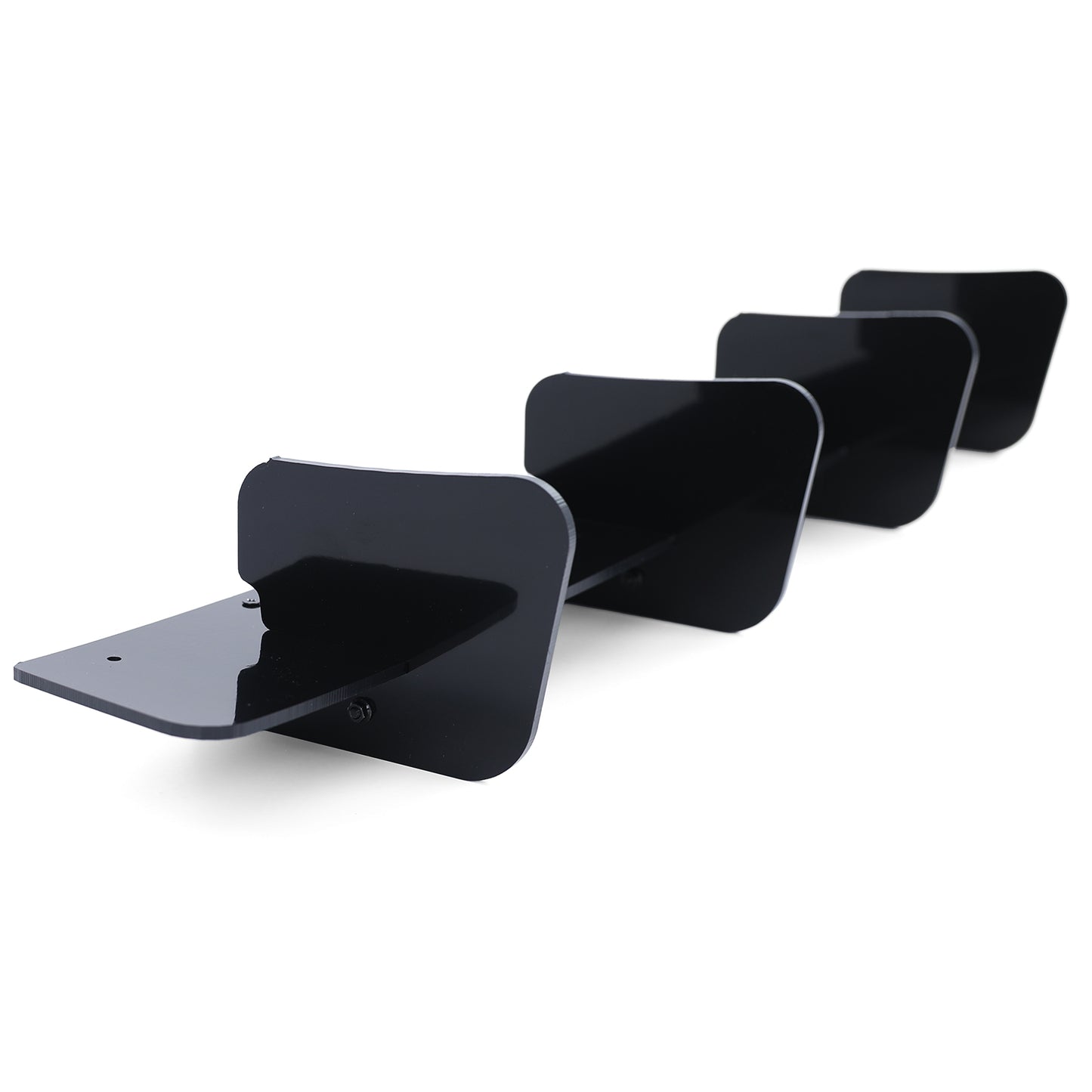 VW Golf 7 GTI Berlina 13-20 Splitter inserto diffusore posteriore nero lucido