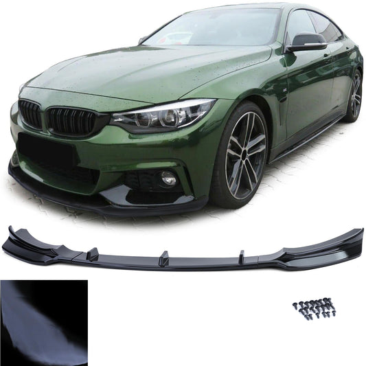 BMW serie 4 F32 F33 F36 Spoiler anteriore labbro paraurti nero lucido
