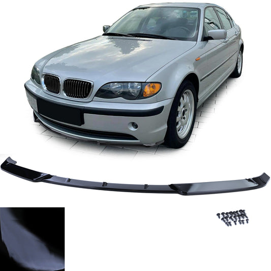 BMW Serie 3 E46 Limousine Touring 01-05 Paraurti a labbro dello spoiler anteriore lucido