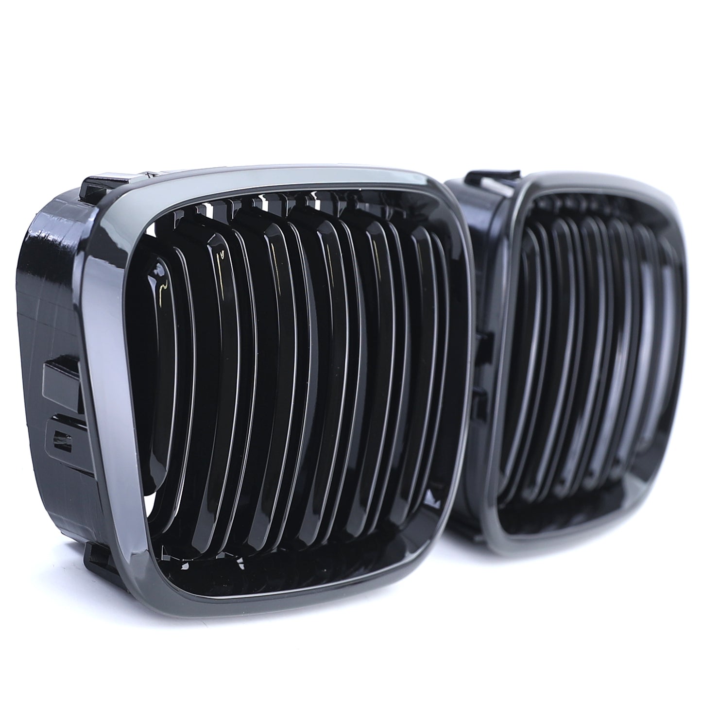 BMW Serie 3 E46 98-01 Griglia radiatore sportiva doppia barra Performance lucida