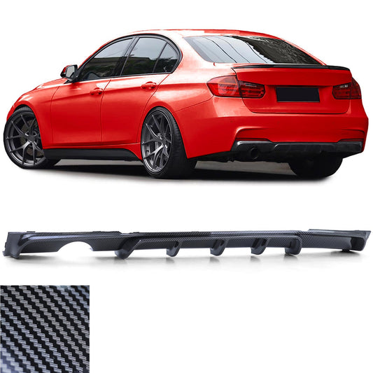 BMW Serie 3 F30 F31 316 318 320 Diffusore posteriore Performance carbon look