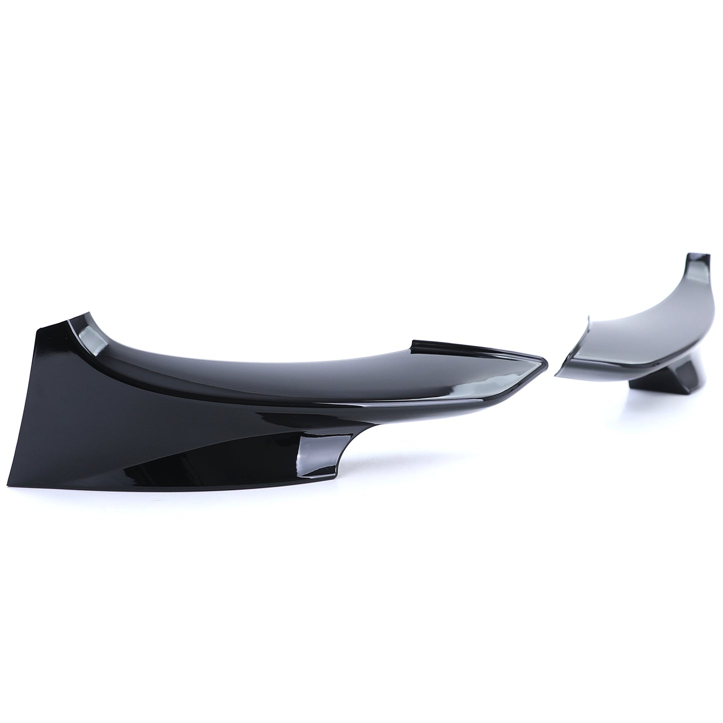 BMW Serie 3 E90 E91 08-12 Splitter angoli spoiler anteriore nero lucido