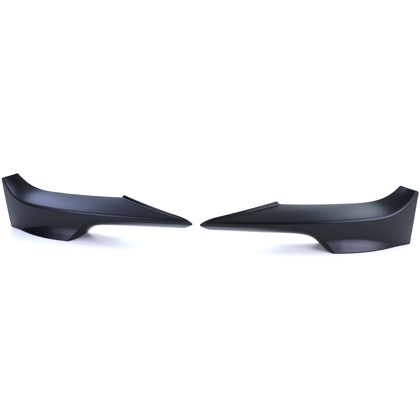 BMW Serie 3 E92 E93 06-10 Spoiler anteriore Angoli Flaps Splitter Nero Opaco