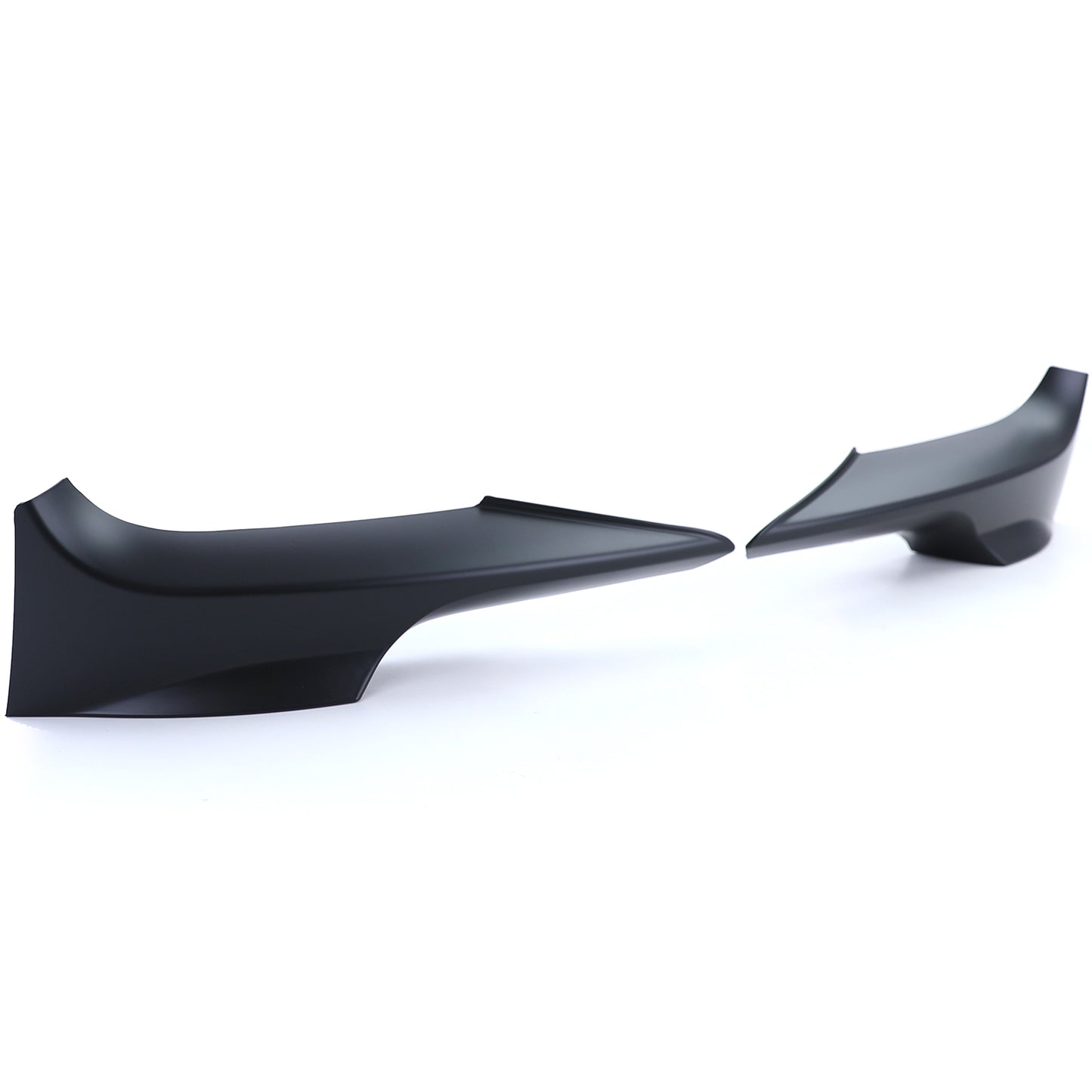 BMW Serie 3 E92 E93 06-10 Spoiler anteriore Angoli Flaps Splitter Nero Opaco