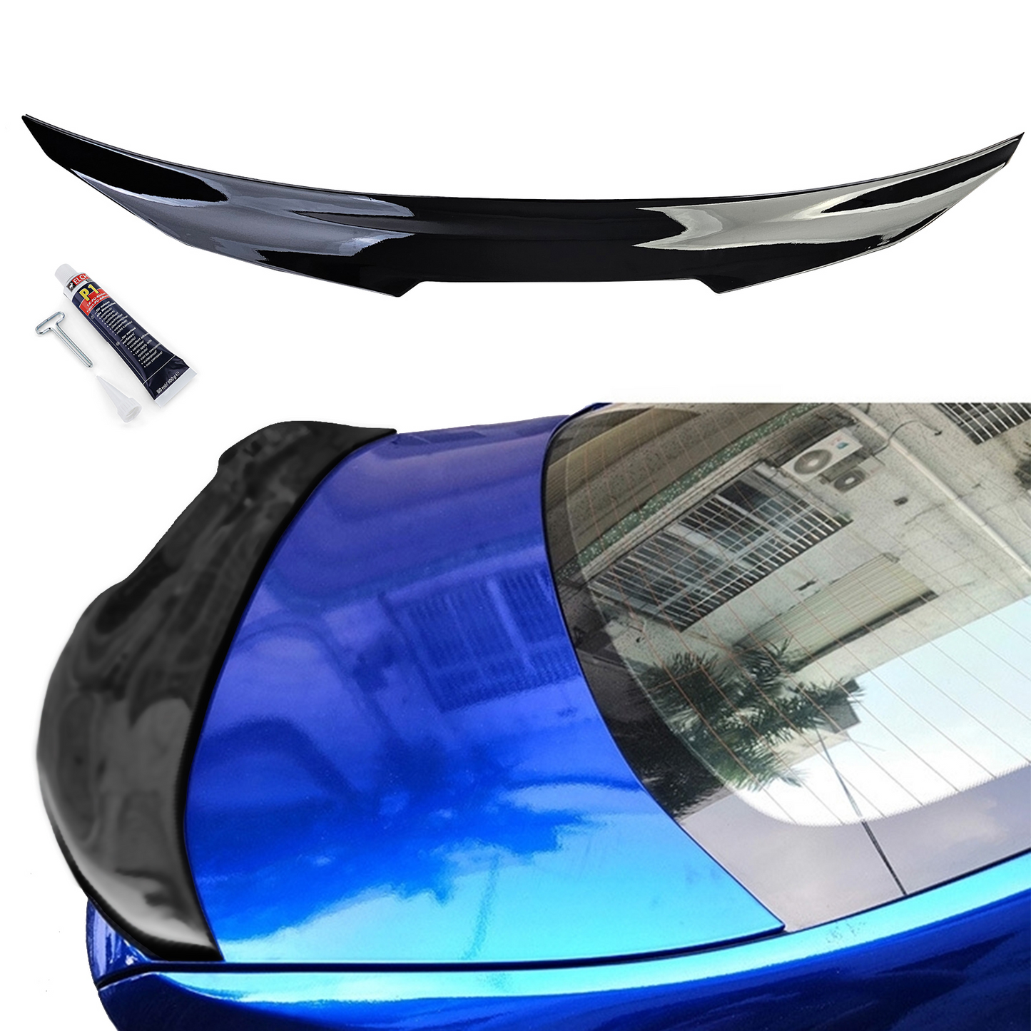 BMW serie 5 berlina G30 16-20 Spoiler Posteriore Performance Nero lucido