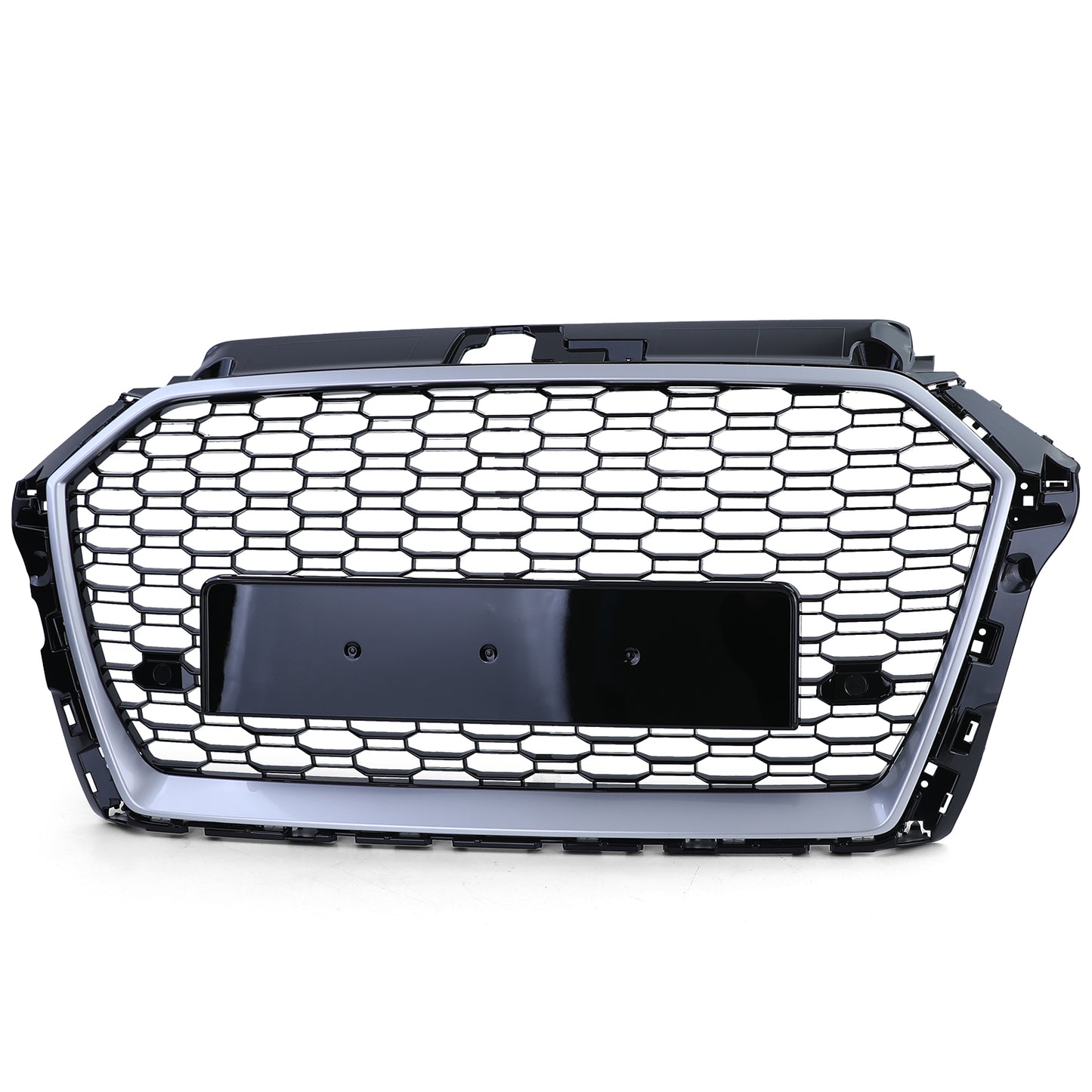 Audi A3 8V 16-20 senza ACC Griglia radiatore sportiva griglia a nido d'ape nero argento
