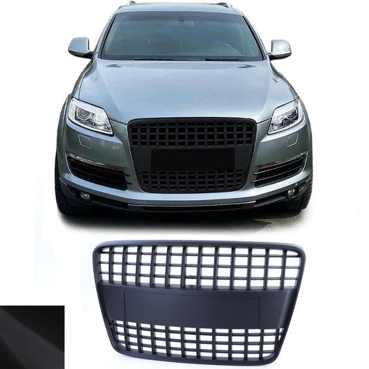 Audi Q7 4L 05-09 Griglia sportiva a nido d'ape senza emblema nero opaco