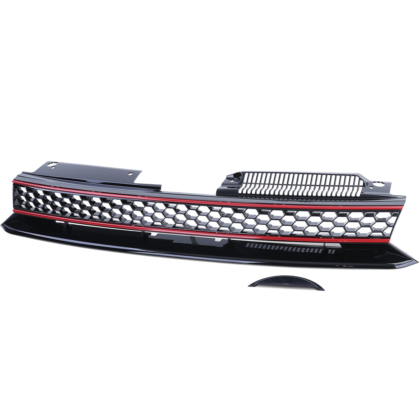 VW Golf 6 anche GTI 08-13 Griglia sportiva senza emblema nero rosso