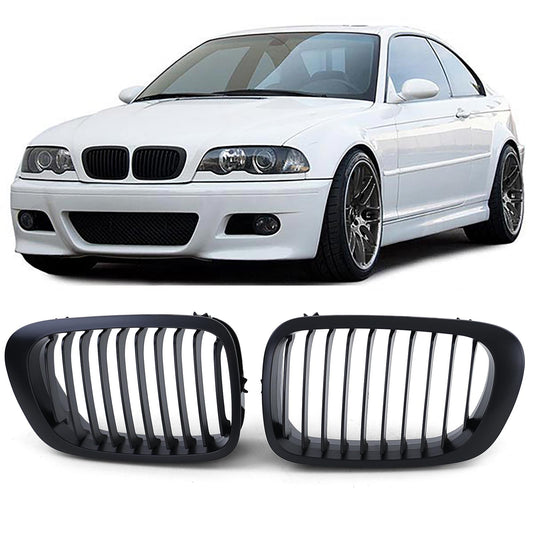 BMW Serie 3 E46 Coupe Cabrio 99-03 Griglia sportiva Performance Matt Barra SIngola