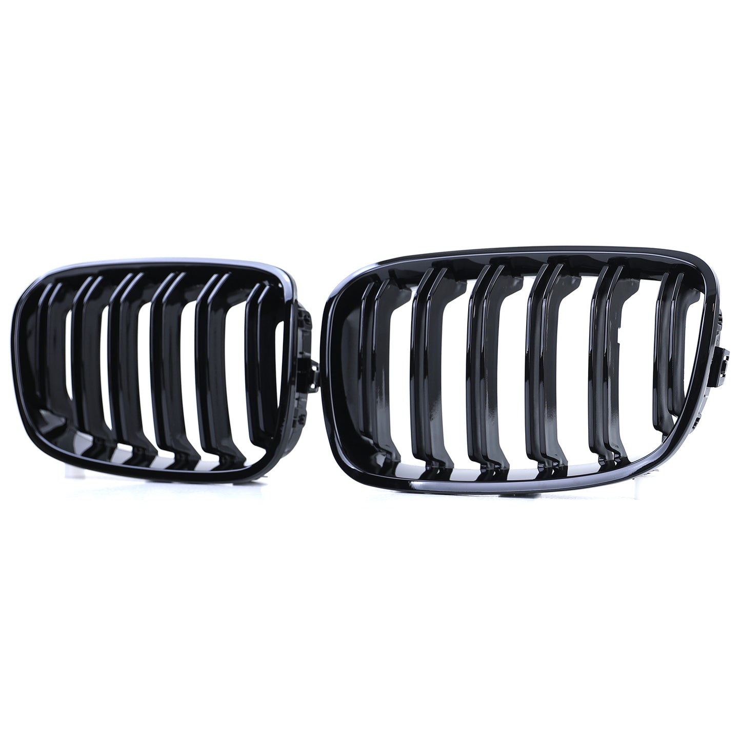 BMW Serie 1 F20 F21 10-14 Griglia radiatore sportiva doppia barra Performance lucida