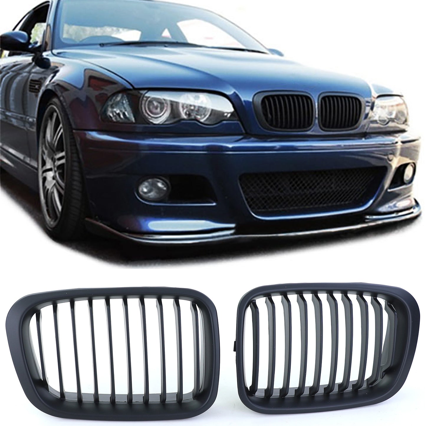 BMW Serie 3 E46 Limousine Touring 98-01 GrigliaPerformance Matt Barra Singola