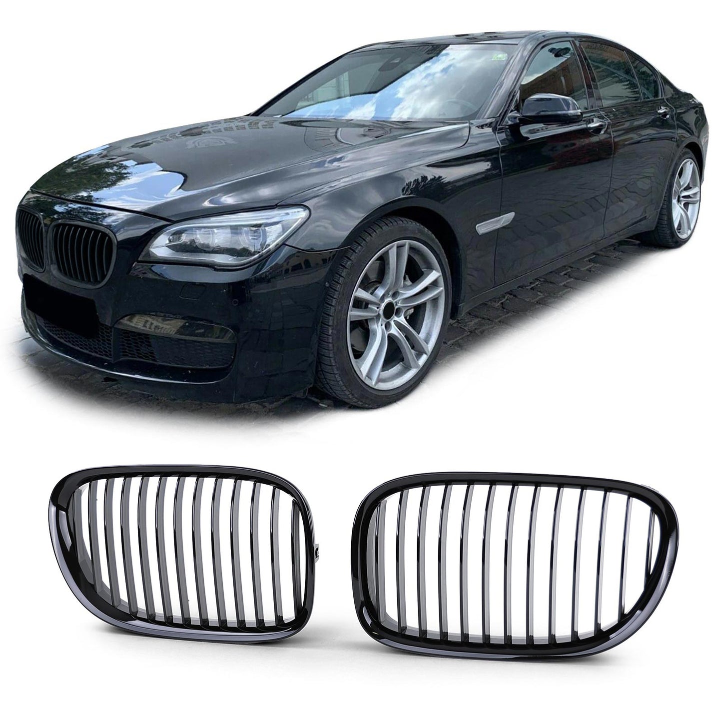 BMW Serie 7 F01 F02 F03 F04 08-13 Griglia sportiva Performance lucida