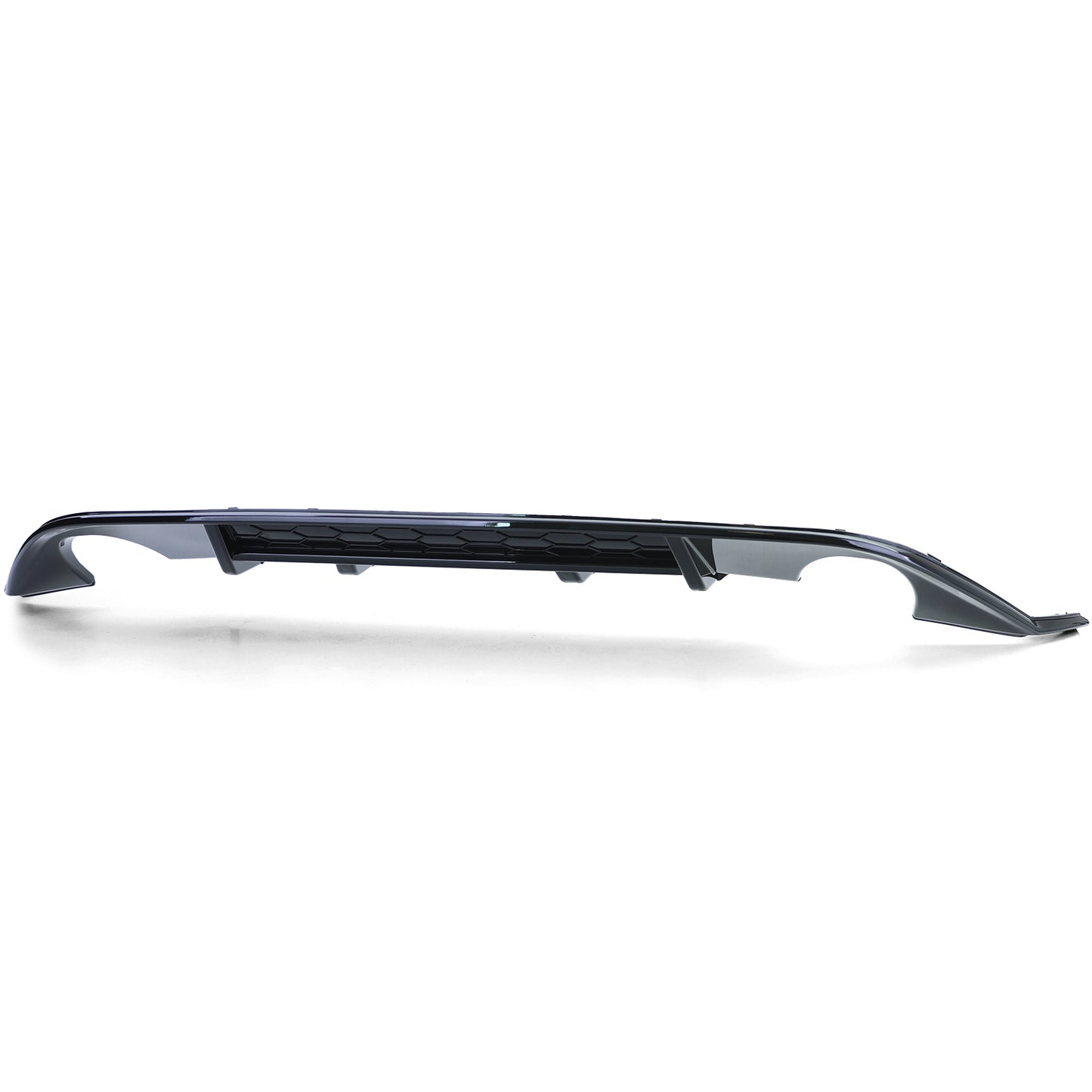 VW Golf 7 GTI 13-17 Diffusore posteriore sportivo tubo singolo su entrambi i lati nero lucido