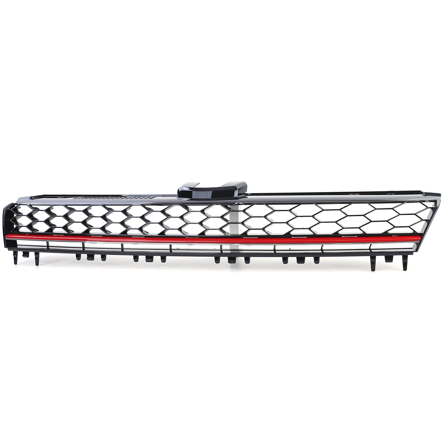 VW Golf 7 12-17 Griglia sportiva a nido d'ape senza stemma nero lucido