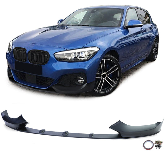 BMW serie 1 F20 F21 15-19 Splitter anteriore Nero Opaco PERFORMANCE