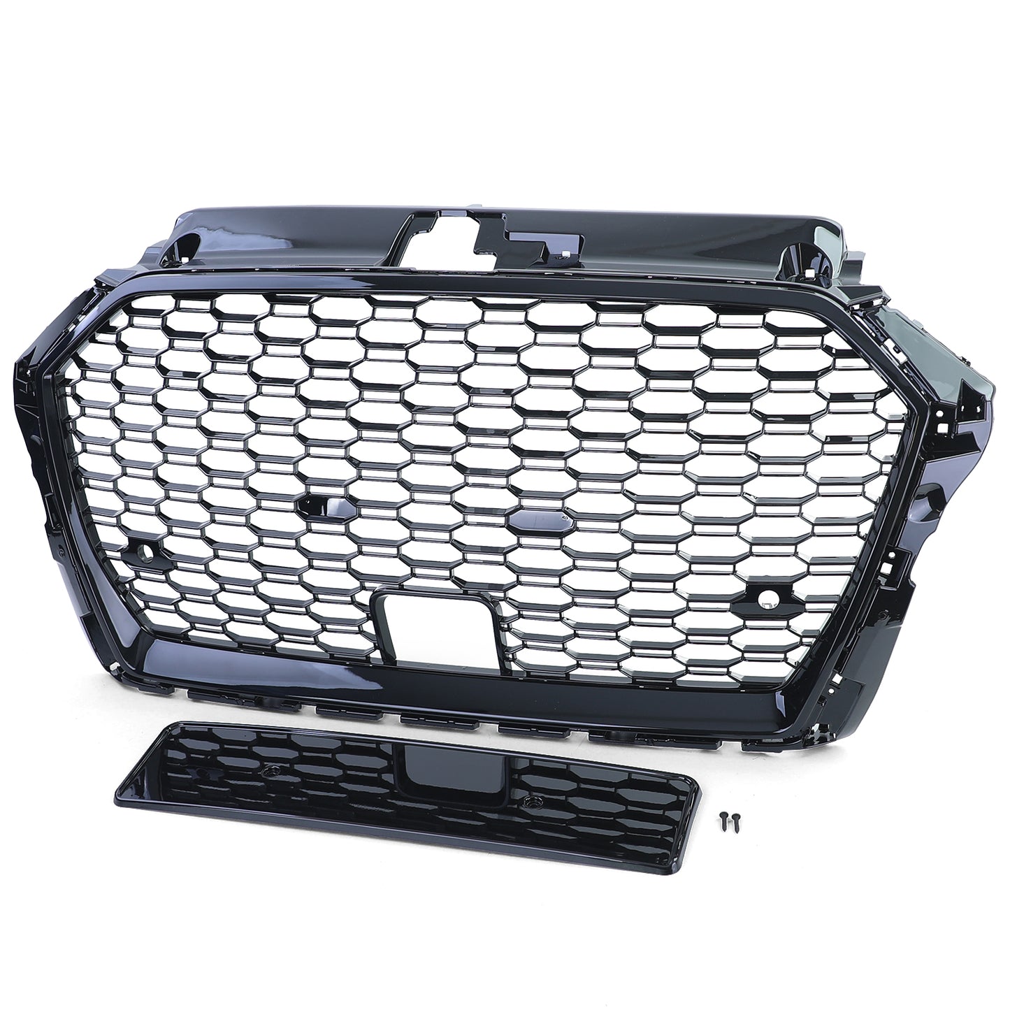 Audi A3 8V 16-20 con ACC Griglia radiatore sportiva griglia a nido d'ape LUCIDA