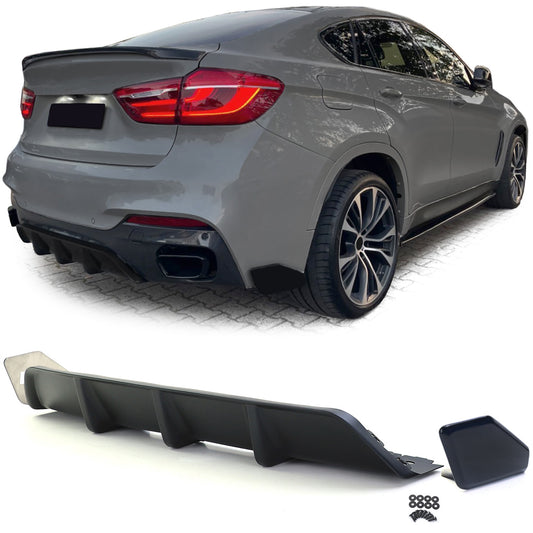 BMW X6 F16 14-19 Diffusore posteriore performance nero opaco