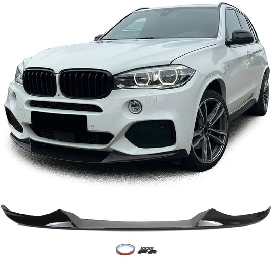 BMW X5 F15 13-18 Spoiler anteriore labbro performance nero lucido