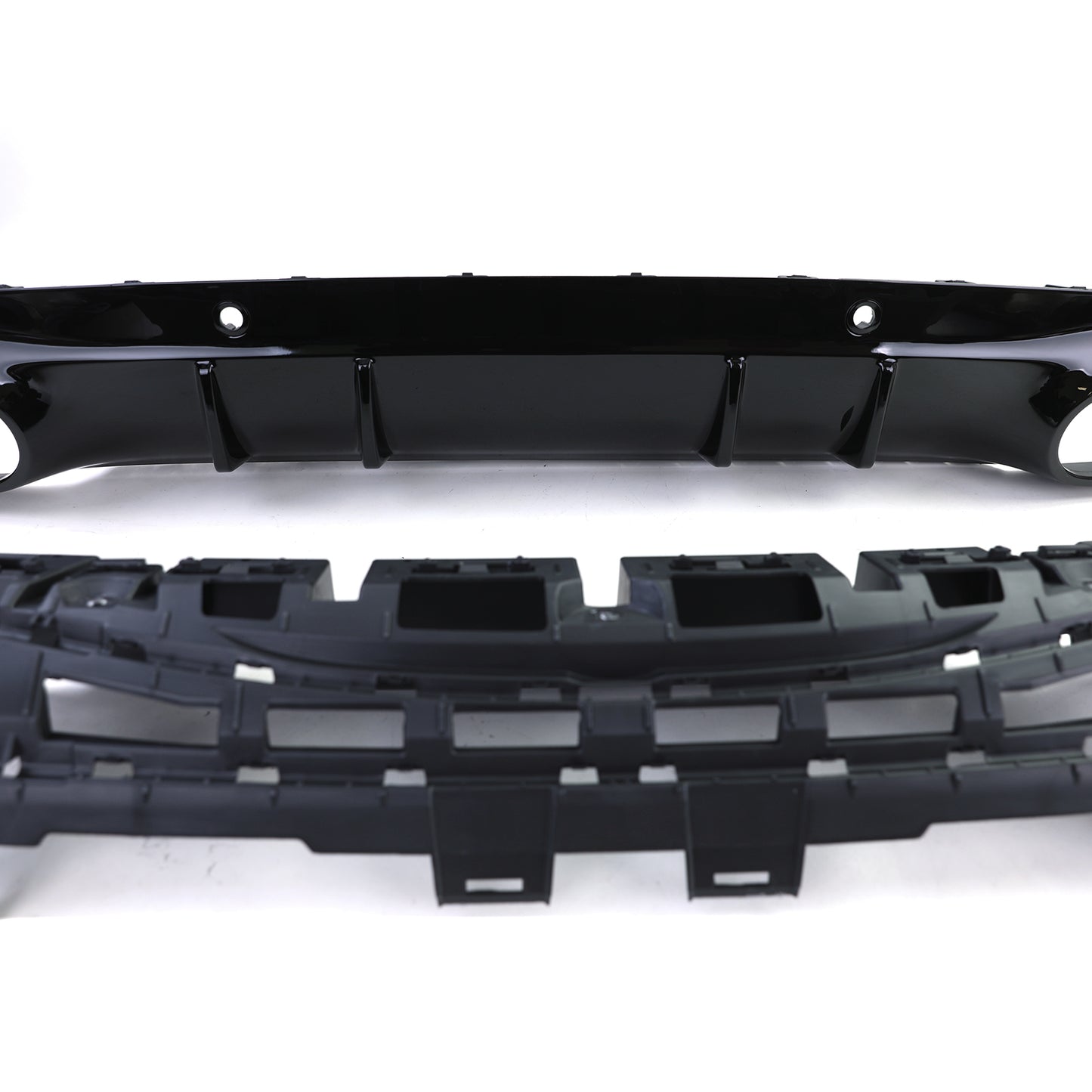 Mercedes CLS C257 dal 17 Diffusore posteriore con terminali di scarico neri