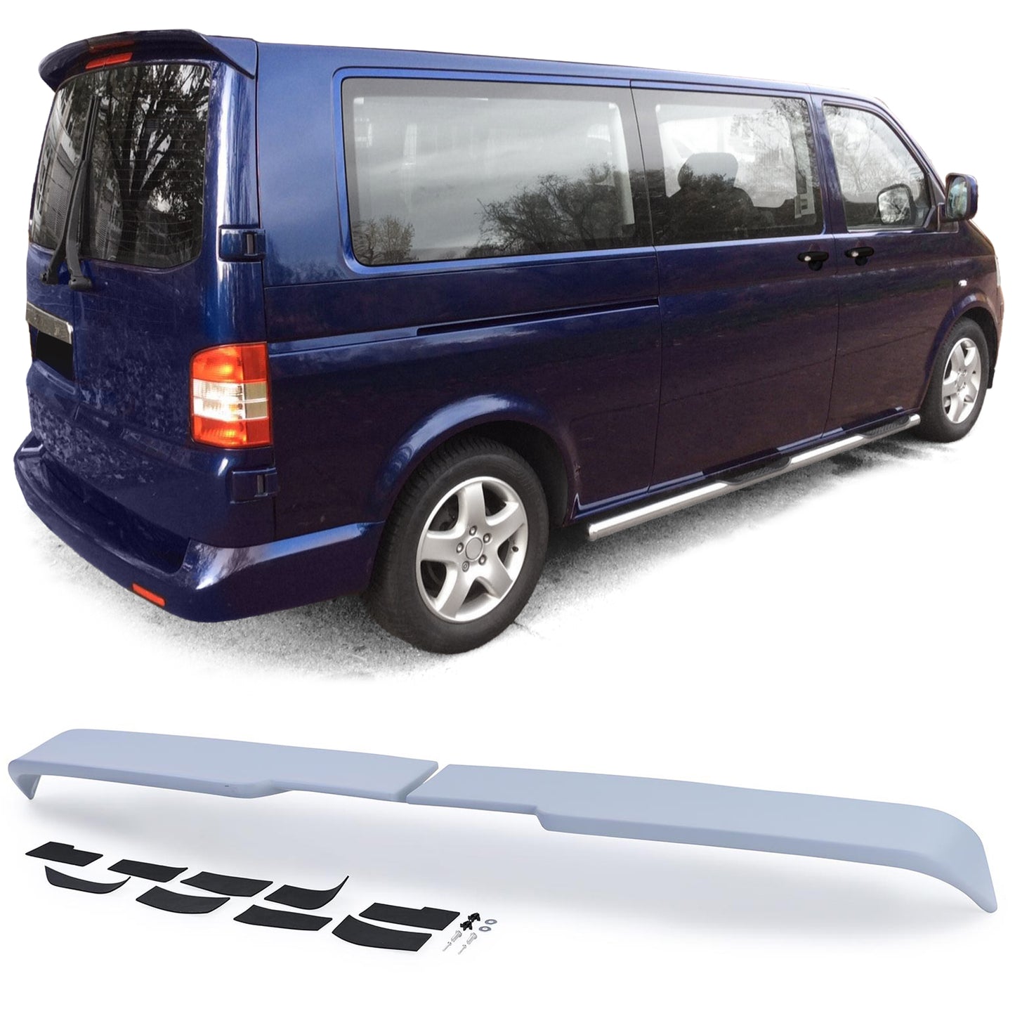 VW Bus T5 T5.2 con porte posteriori 03-15 Spoiler posteriore sportivo per tetto