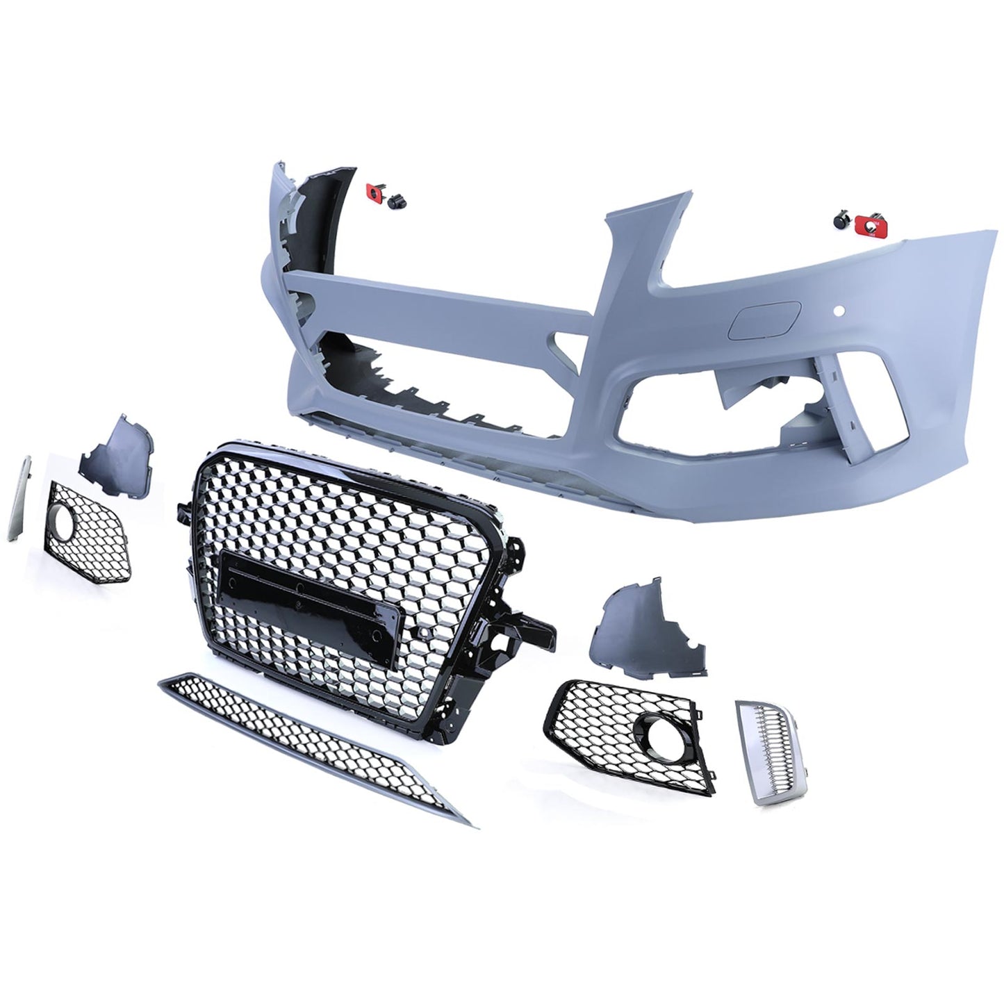 Paraurti anteriore SQ5+ griglia senza Logo nero per Audi Q5 8R 12-16