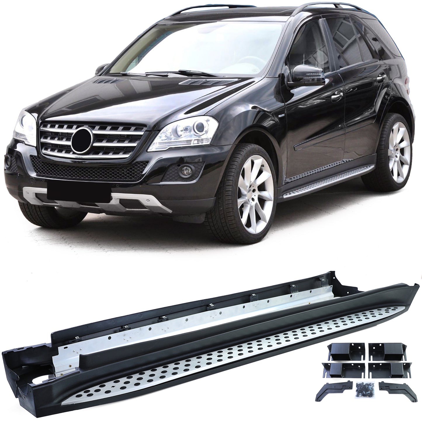 Mercedes ML W164 Classe M 05-11 Pedane in alluminio