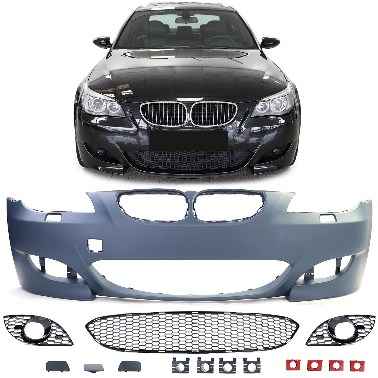 BMW serie 5 E60 E61 anche M5 Paraurti sportivo con accessori