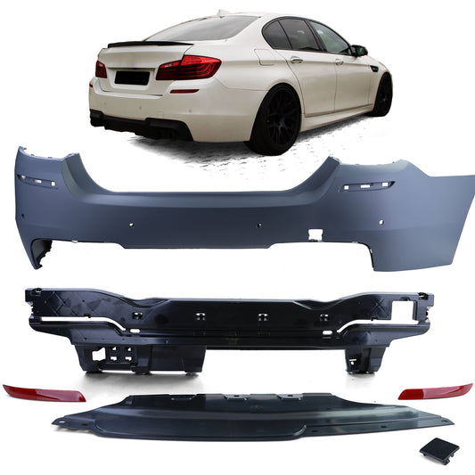 BMW Serie 5 F10 Berlina 09-17 Paraurti posteriore M SPORT sportivo PDC con accessori