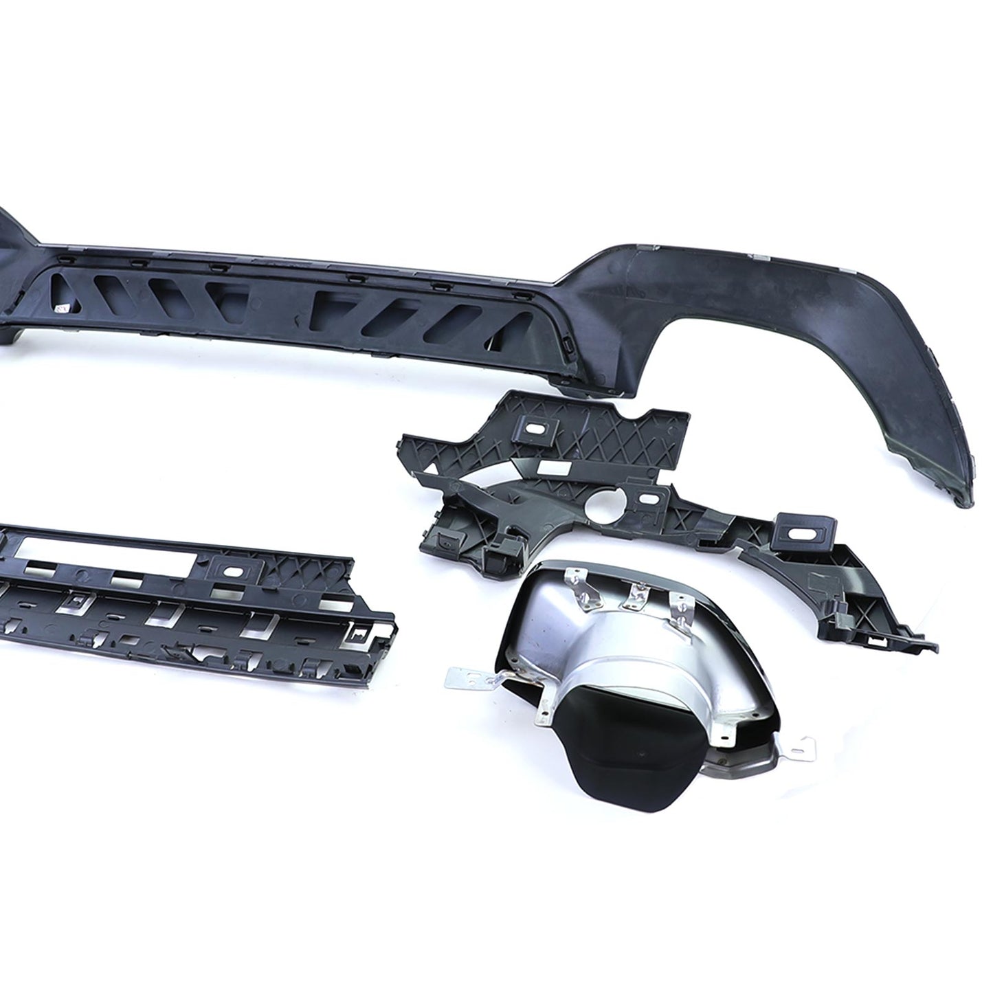 BMW Serie 3 G20 G21 320 330 Diffusore posteriore sportivo lucido + terminali di scarico 340